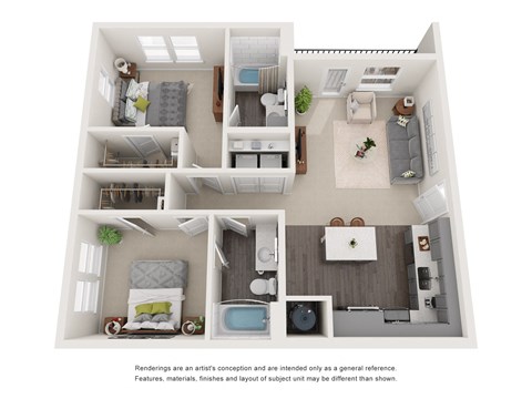 the outlook floor plan  woodland commons apartments  670 sq ft